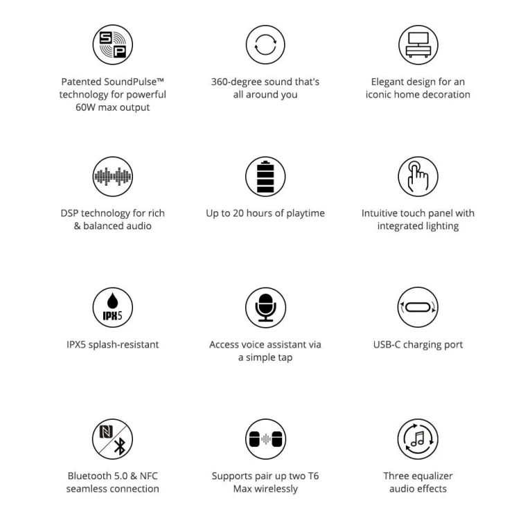 La fiesta empieza donde juega el Tronsmart T6 Max 7