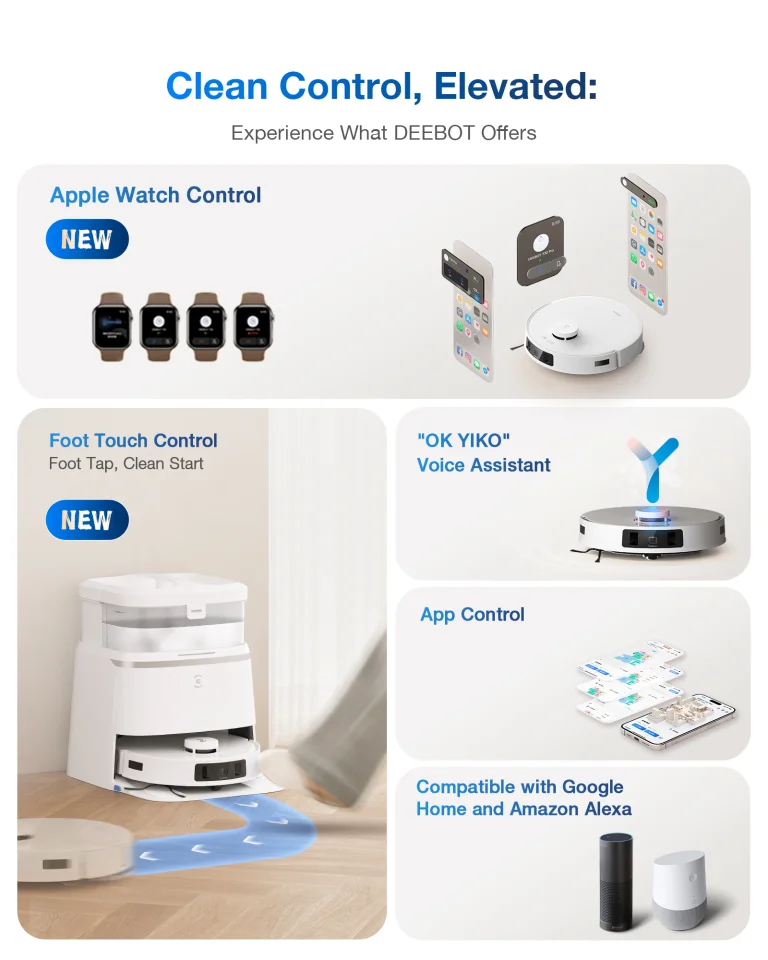 ECOVACS T30 PRO: önürítő, önmosó, önszárító robot 4