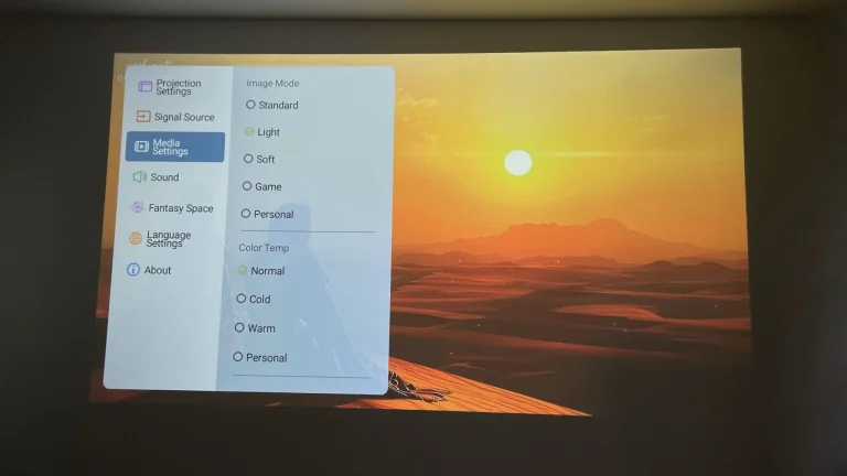 ETOE Whale Pro projektor teszt 17