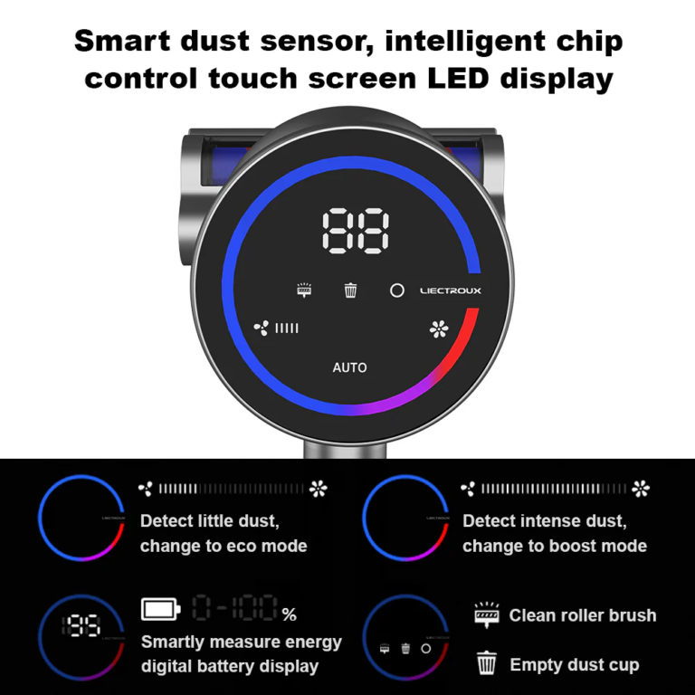Automata porérzékelés, 27 kPa erő – Itt a Liectroux i10 14
