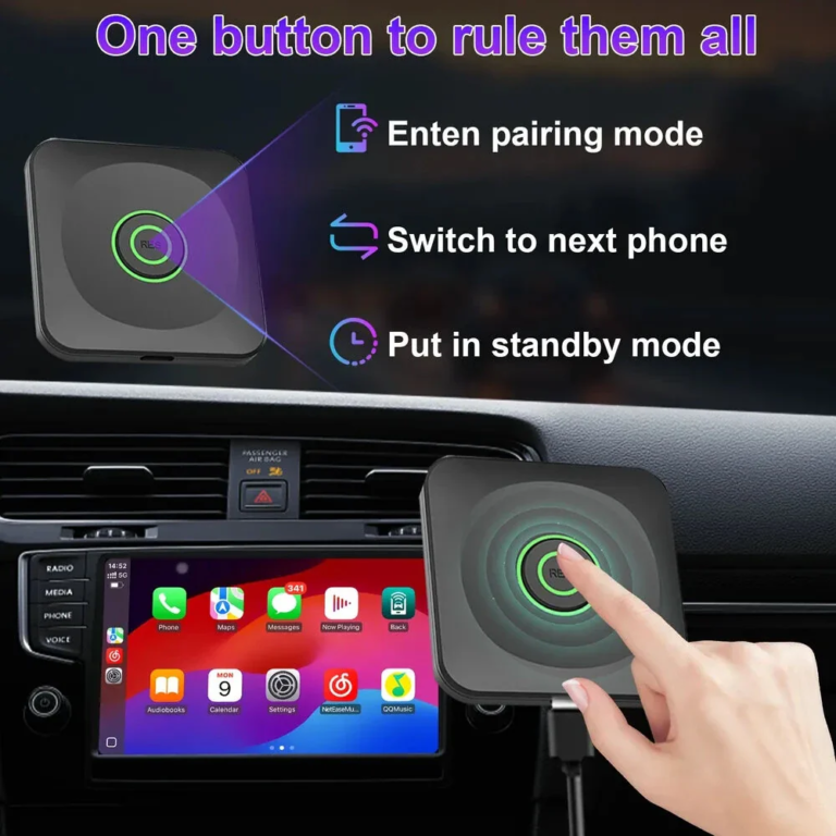 Filléres CA02 vezeték nélküli CarPlay/Android Auto adapter 4