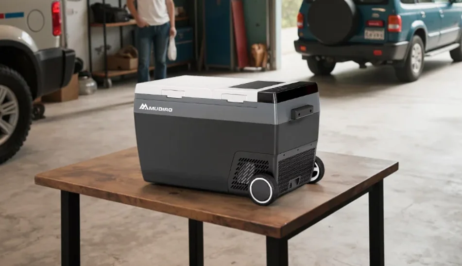 Sör hidegen, a csomagtartóból a Mudiro hűtőládával 1