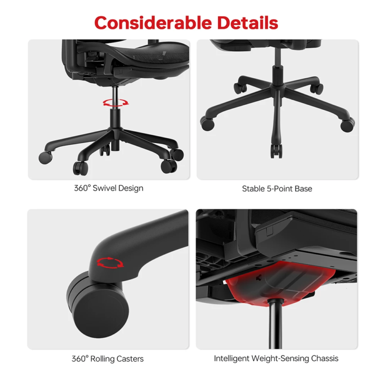 Az új ACGAM CG-5245M forgószék minden porcikádra figyel 12