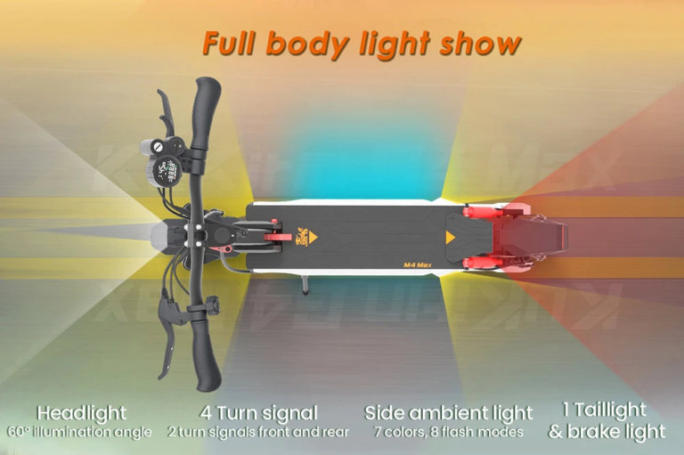 KuKirin M4 Max e-roller: 800 watt, 45 km/h, és te 9