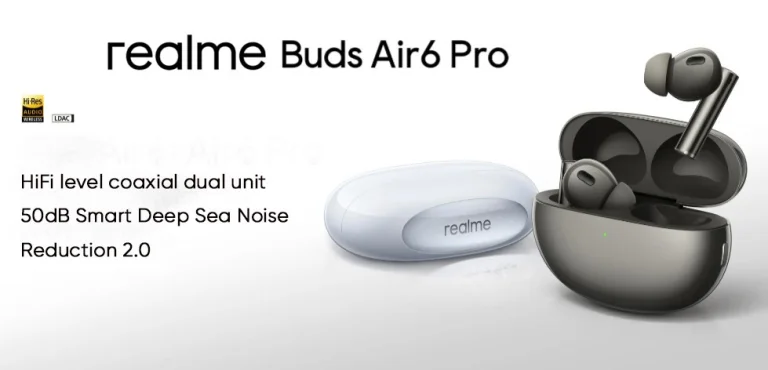 50 dB csend és 40 óra zene: Realme Buds Air 6 Pro 5