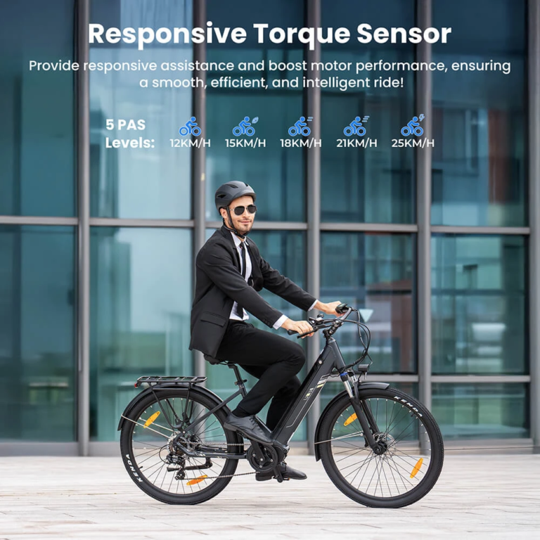 Touroll Urbano 3: új középmotoros e-bike ajándék sisakkal 7