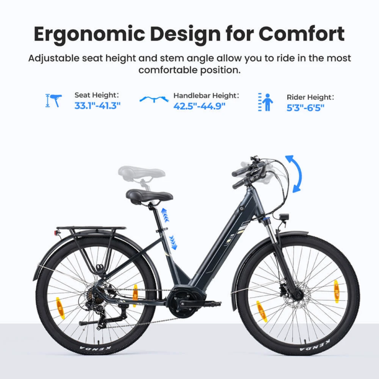 Touroll Urbano 3: új középmotoros e-bike ajándék sisakkal 16