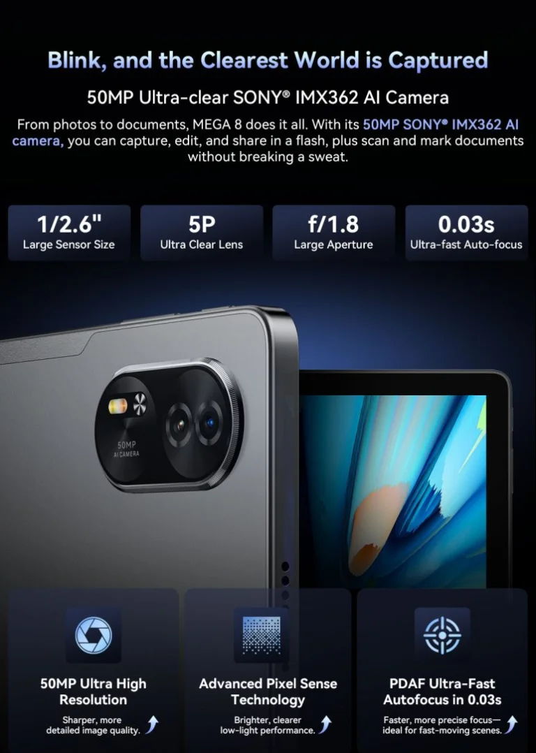 Gigászi belépő: itt az új Blackview Mega 8 tablet 11