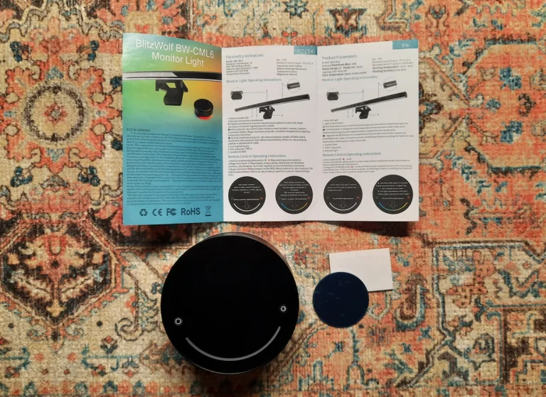 BlitzWolf BW-CML6 monitorlámpa teszt 2