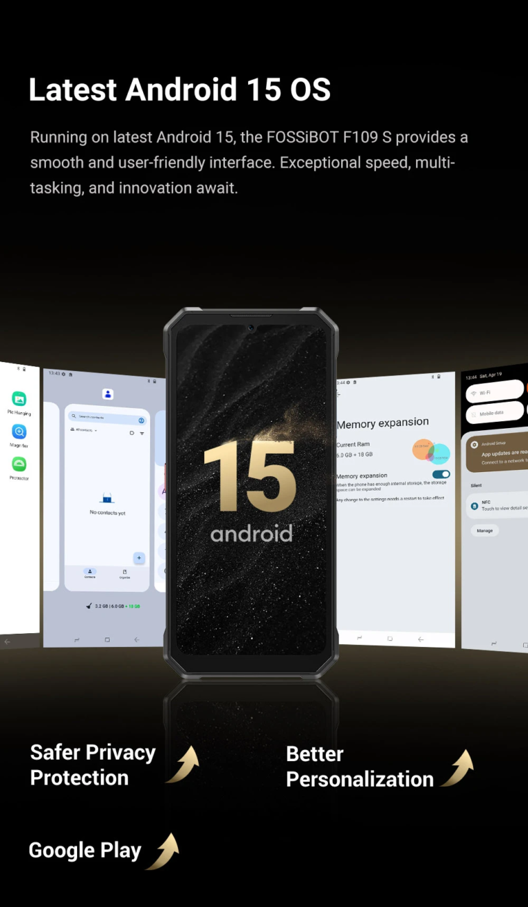 A FOSSiBOT F109S strapateló 1 hétig is bírja töltés nélkül 18