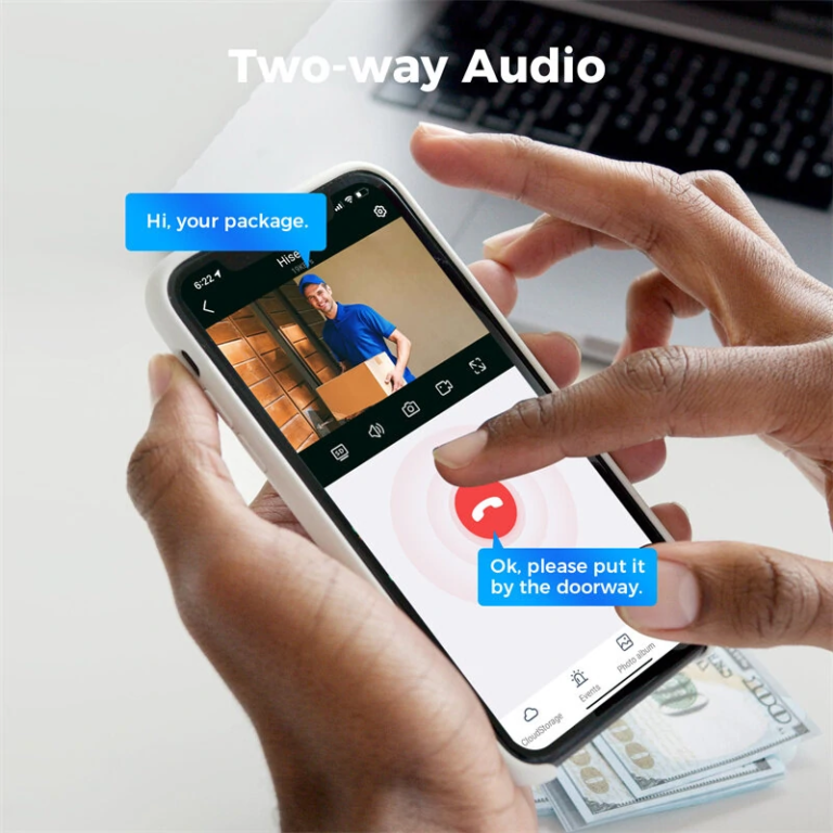 A Hiseeu WK-4HBFO3 kamerarendszer lát, hallgat, beszél 7