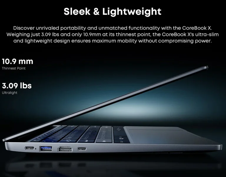 Fémházba zárt középkategória: CHUWI CoreBook X laptop 7