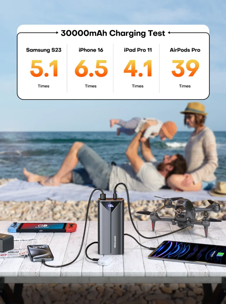 30 000 mAh színtiszta energia: QOOVI power bank 5