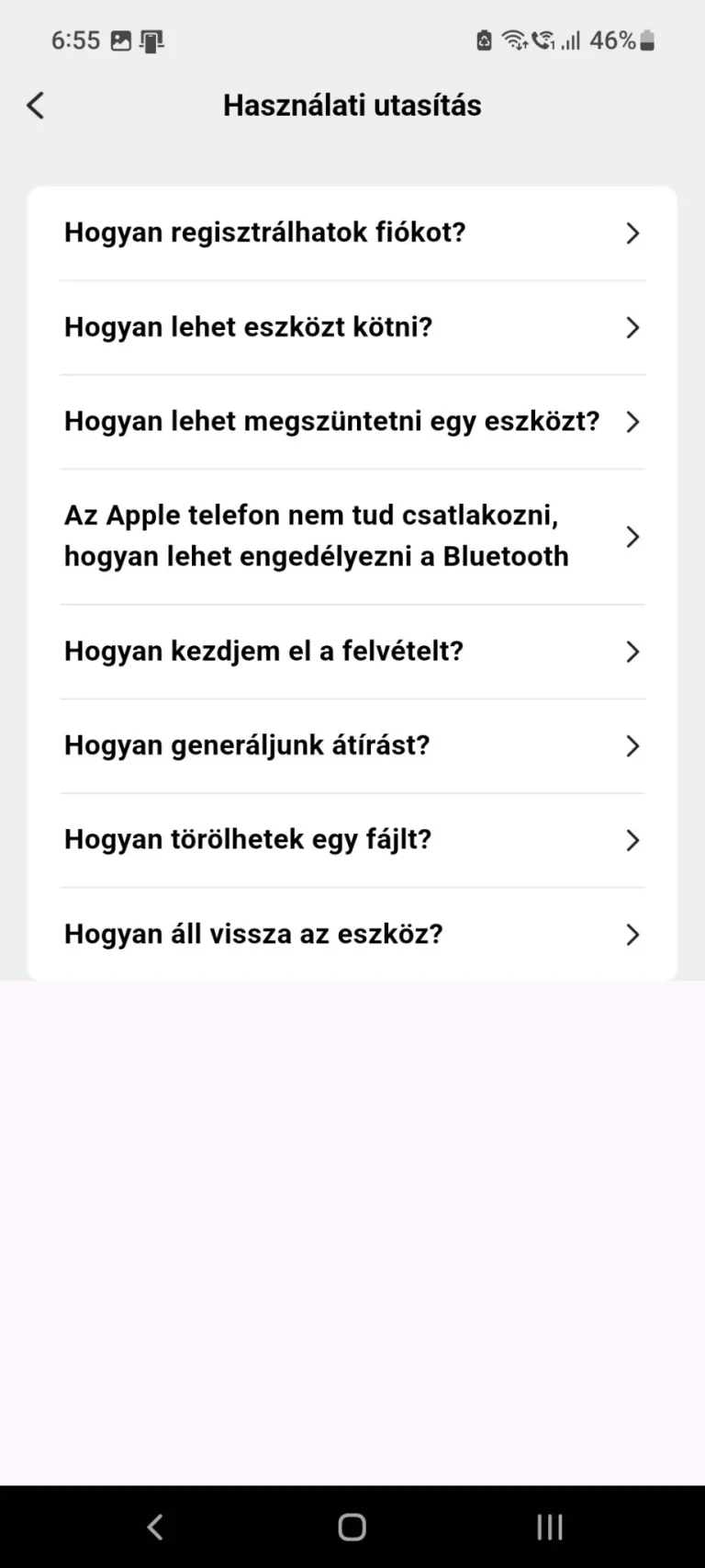 NOTE A3 AI hangrögzítő teszt 11