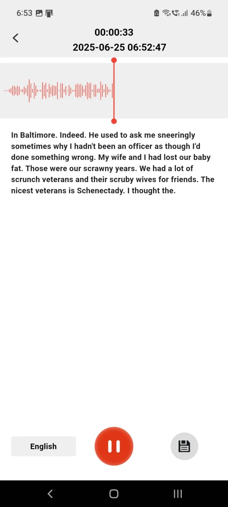 NOTE A3 AI hangrögzítő teszt 12