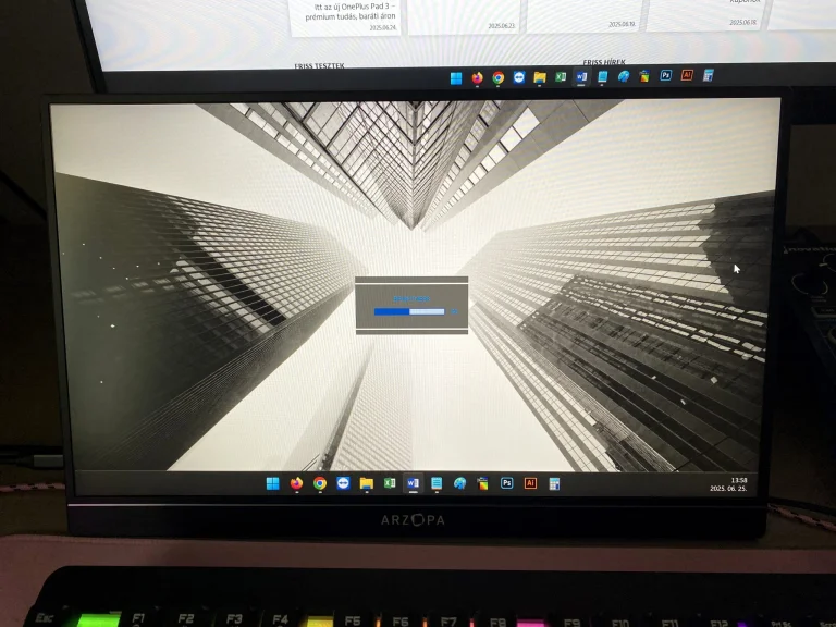 Arzopa Z1FC hordozható gamer monitor teszt 15