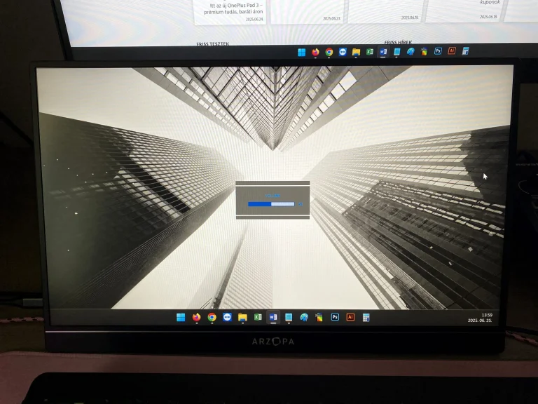 Arzopa Z1FC hordozható gamer monitor teszt 16