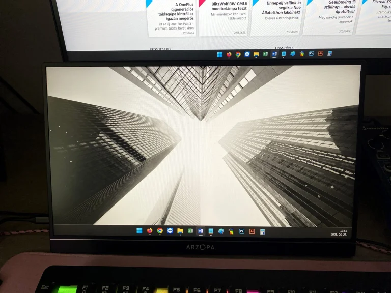 Arzopa Z1FC hordozható gamer monitor teszt 31