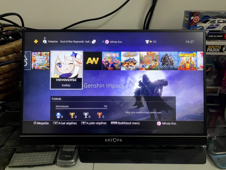 Arzopa Z1FC hordozható gamer monitor teszt 35