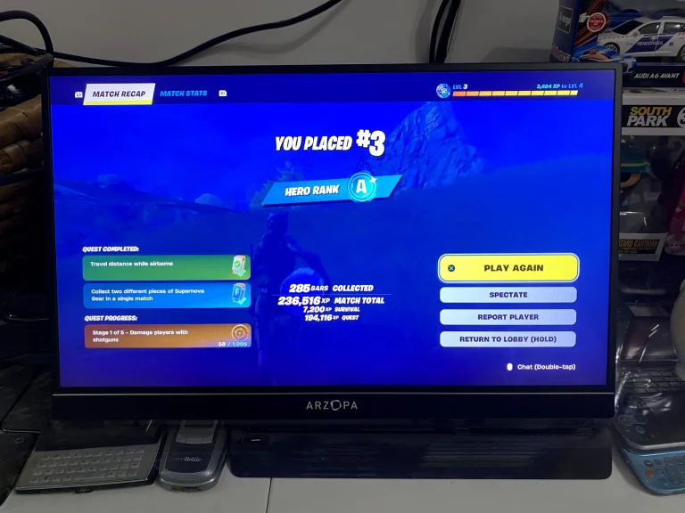 Arzopa Z1FC hordozható gamer monitor teszt 40