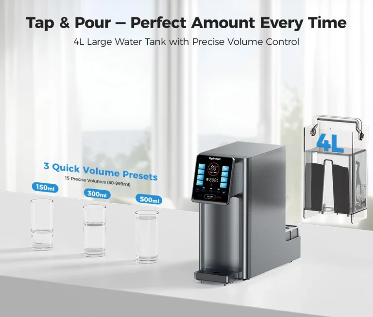 Tiszta vizet a pohárba a Hydrofast W100 víztisztítóval 7