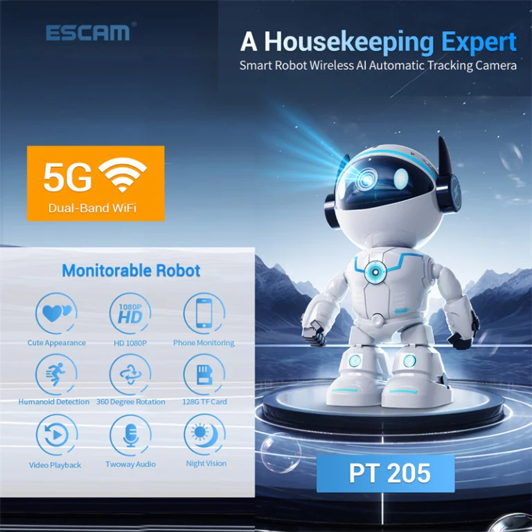 ESCAM PT205 – a kíváncsi kis őrrobot, aki mindig résen van 8