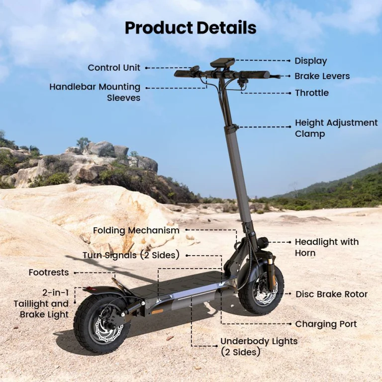 iScooter W9 roller: 1000W erő, ami a tereptől sem ijed meg 5