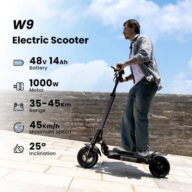 iScooter W9 roller: 1000W erő, ami a tereptől sem ijed meg 6