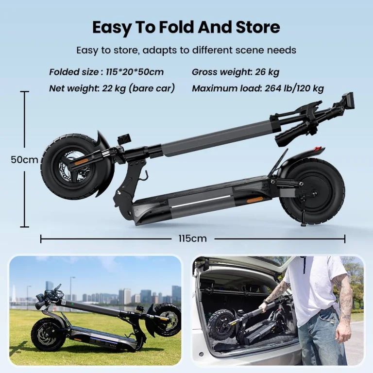iScooter W9 roller: 1000W erő, ami a tereptől sem ijed meg 10