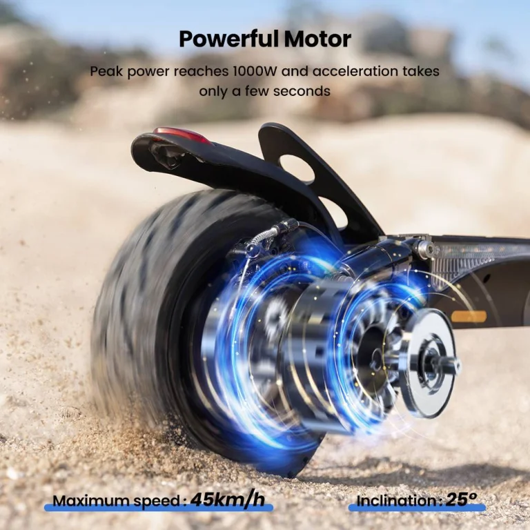 iScooter W9 roller: 1000W erő, ami a tereptől sem ijed meg 12