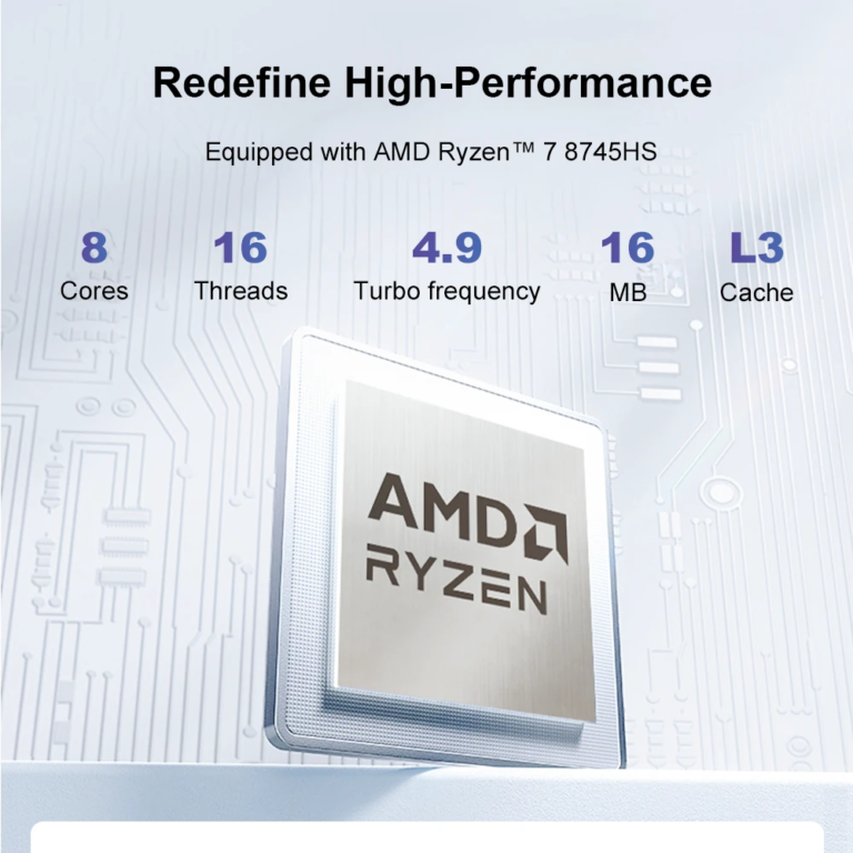 Ninkear M8 mini PC: apró ház, Ryzen 7-es szívvel 13