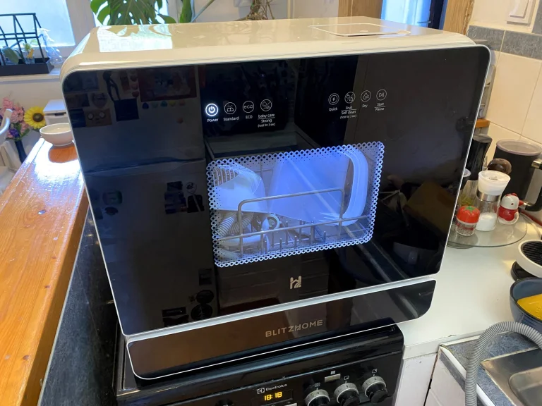 BlitzHome BH-4-CDW/BH-6-CDW hordozható mosogatógép teszt 14