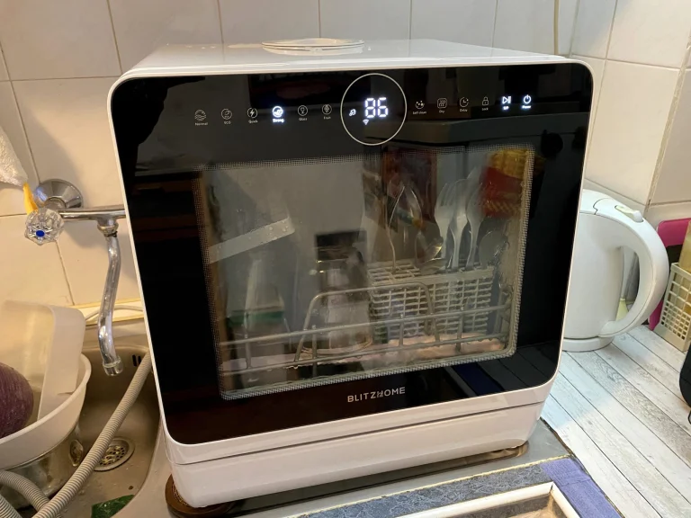 BlitzHome BH-4-CDW/BH-6-CDW hordozható mosogatógép teszt 41