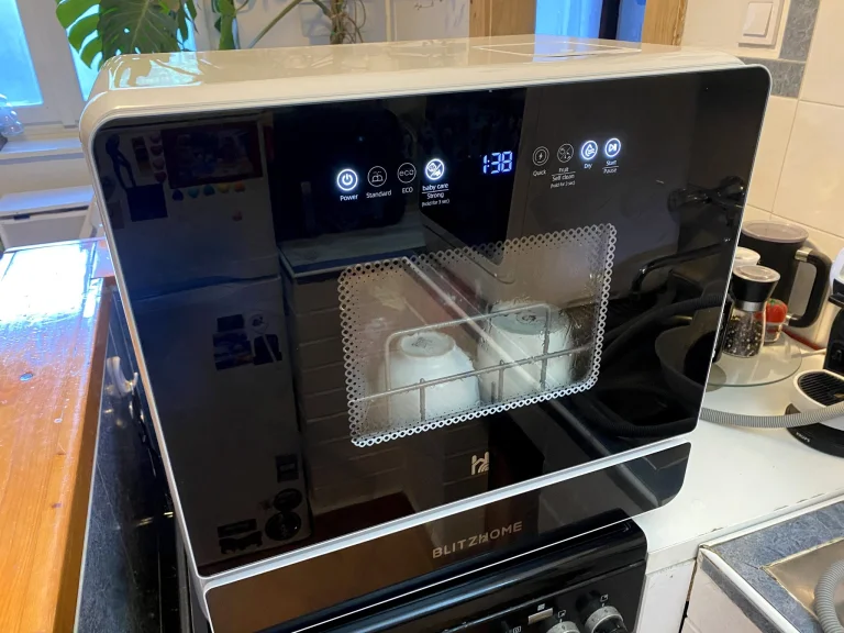 BlitzHome BH-4-CDW/BH-6-CDW hordozható mosogatógép teszt 46