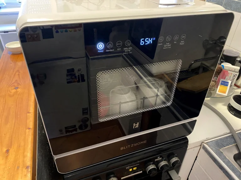 BlitzHome BH-4-CDW/BH-6-CDW hordozható mosogatógép teszt 50