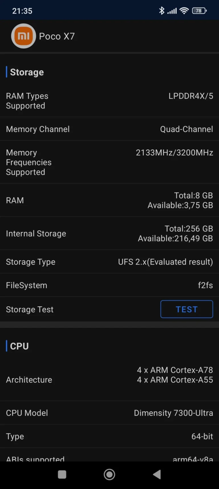 Poco X7 okostelefon teszt 28