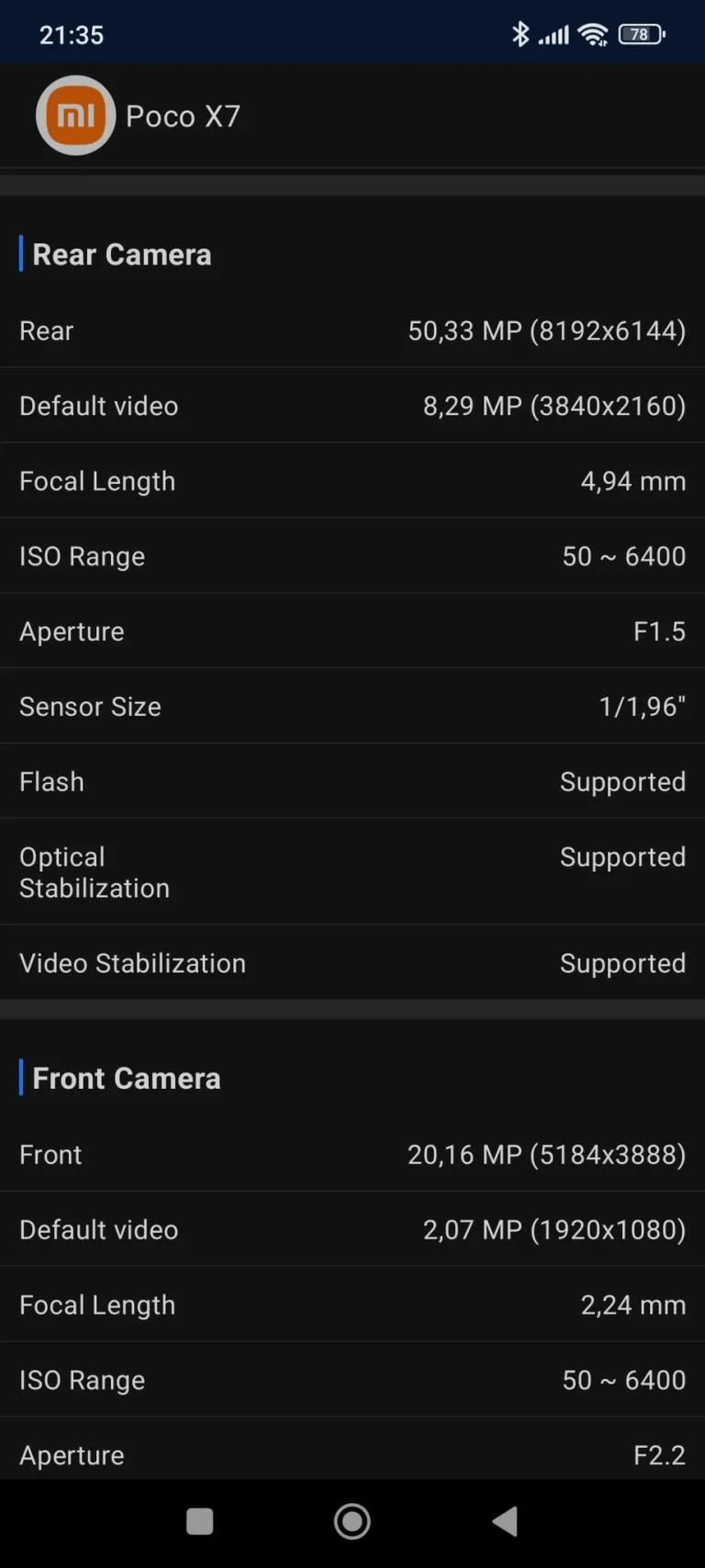 Poco X7 okostelefon teszt 31