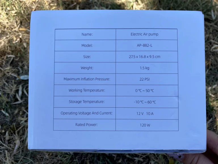 Gicle AP-882L elektromos SUP pumpa teszt 14