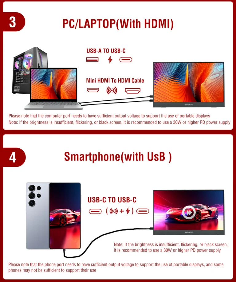 Laptop mellé kötelező: ANMITE 14 colos hordozható monitor 12