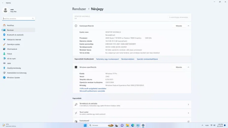 Ninkear M8 mini PC teszt 15