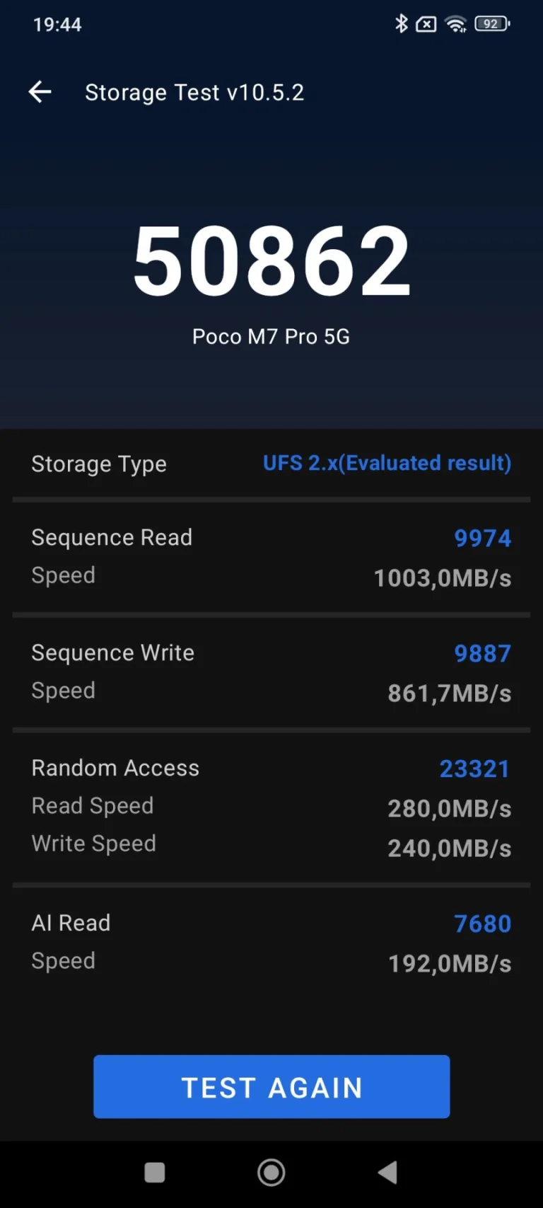 Prueba 7 del teléfono inteligente Poco M5 Pro 22G