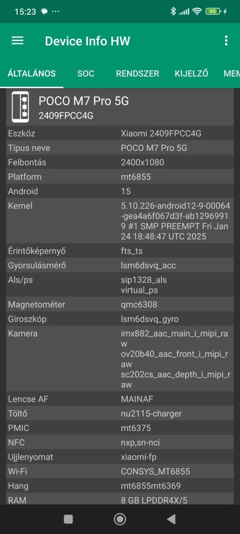 Prueba 7 del teléfono inteligente Poco M5 Pro 30G