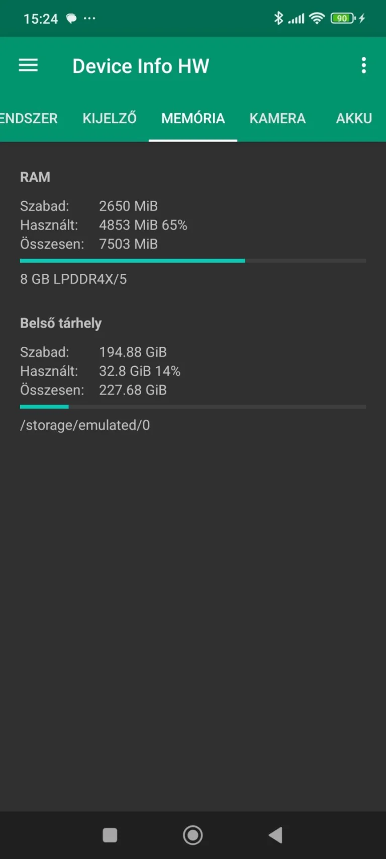 Prueba 7 del teléfono inteligente Poco M5 Pro 33G
