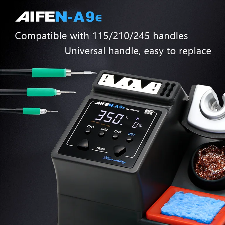 AIFEN A9E forrasztóállomás: 2 másodperc és olvad az ón 3