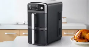 Dupla kosár, fele akkora hely: Oyajia air fryer