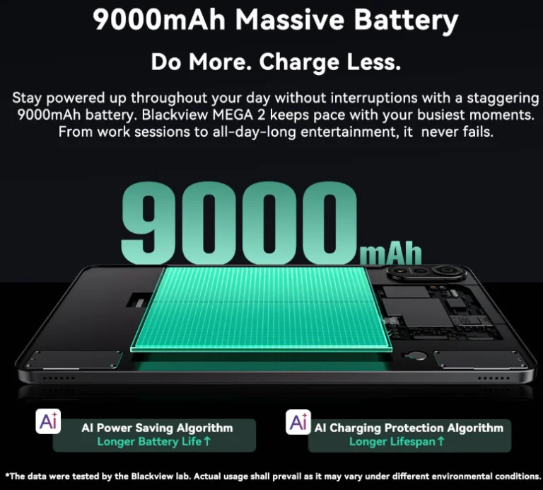 Blackview MEGA 2 tablet – a mindennapok nagyágyúja 3