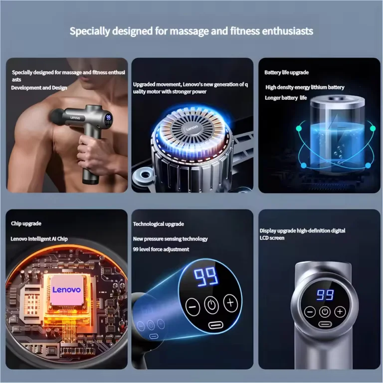 Lenovo masszázspisztoly – laza izommentő, komoly számokkal 3