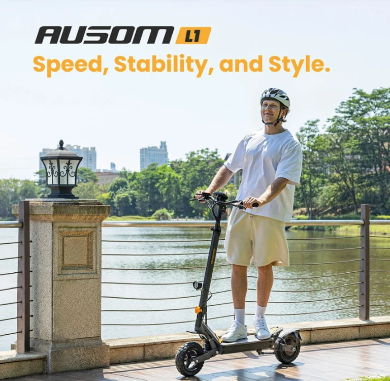 Hegynek fel, gond nélkül az Ausom L1 elektromos rollerrel 3