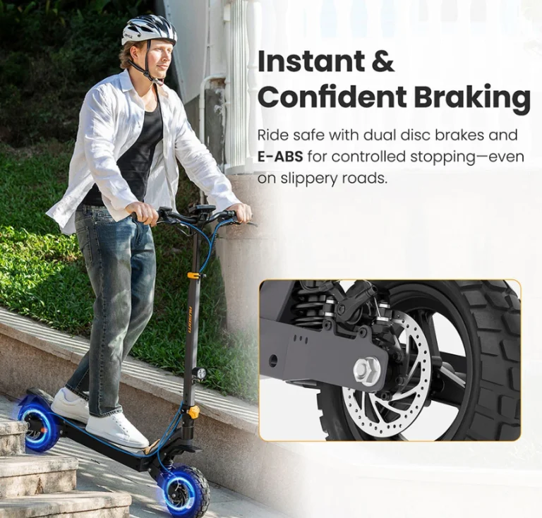 Hegynek fel, gond nélkül az Ausom L1 elektromos rollerrel 5