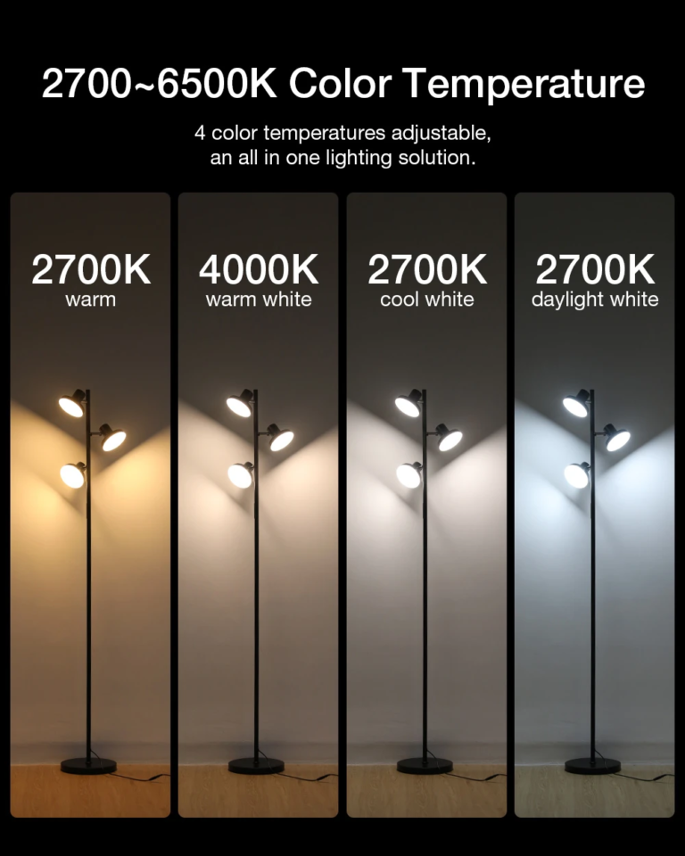 BlitzWill állólámpák: egyik háromfejű, a másik színorgia 4